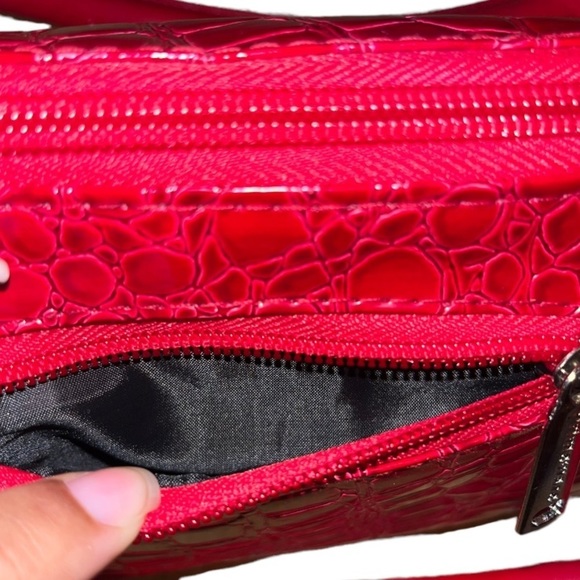 SOLD -  Red primeware insulated wine clutch without corkscrew, can be lunch bag - Picture 4 of 12
